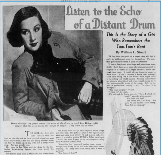 Lee Wiley 1930s singer
