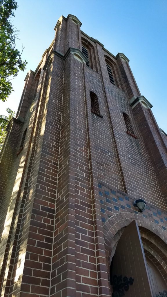 Playing Under Mosman Art Gallery Spire